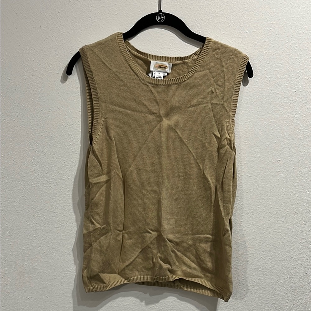 Talbots Tan Sleeveless Muscle Tee
